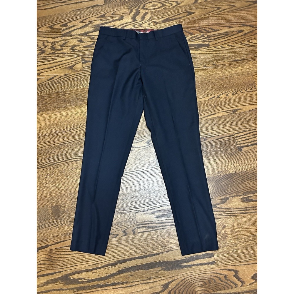 Vinci Philosophy Pants Men's Navy Flat Front Polyester‎ Blend 30x30